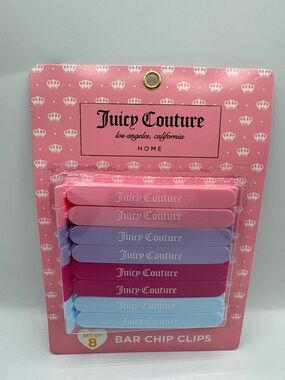 Juicy Couture Bar Chip Clips Set of 8